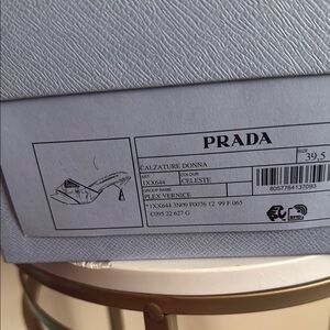 Prada Blue Heels Elegant Design